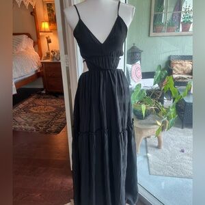 Black maxi dress